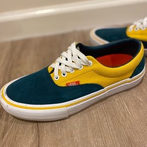 Vans Era Pro Prime Atlantic Gold Green Yellow shoes